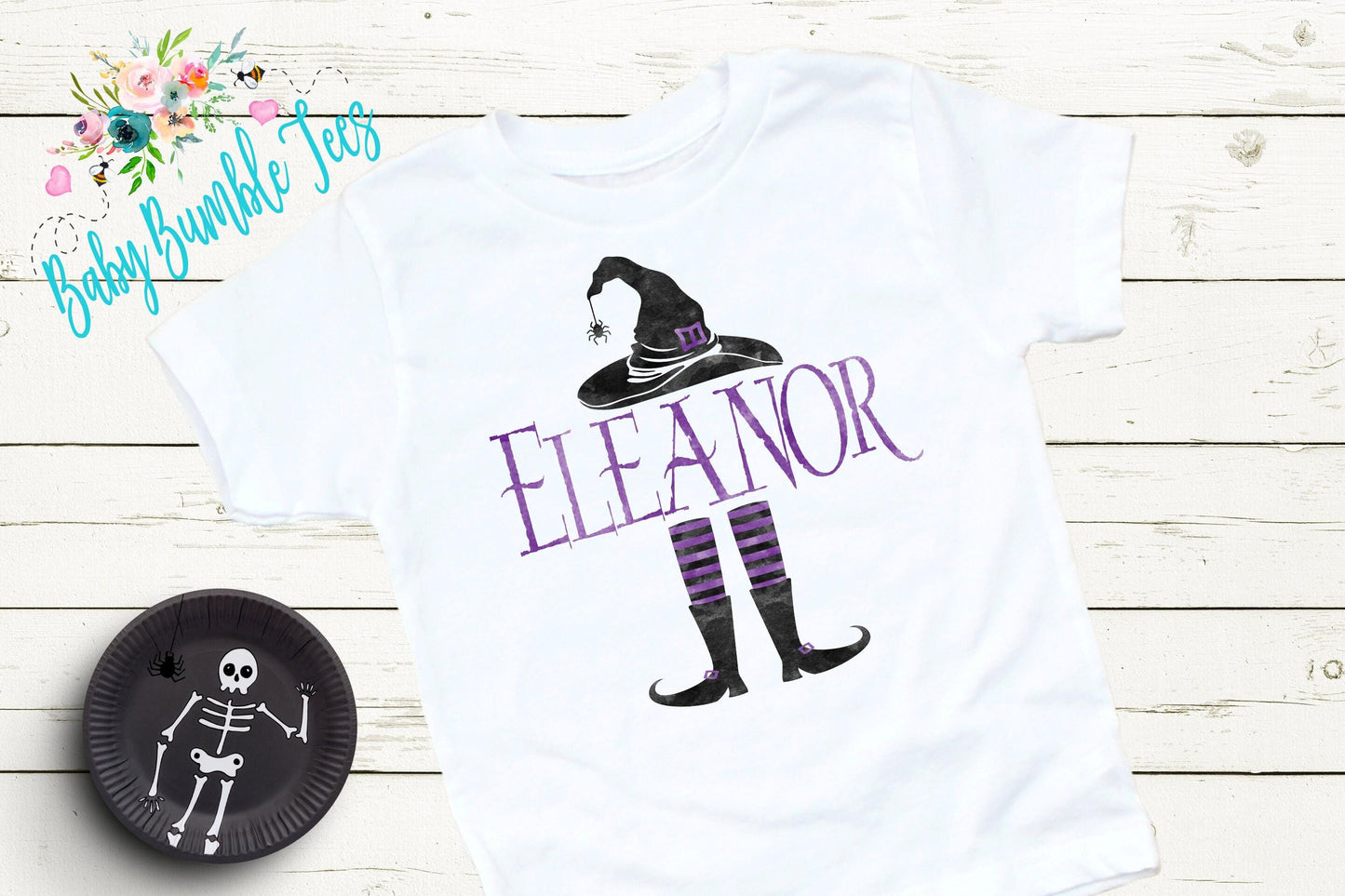 Witch Name Shirt // Personalized Name // Girls Halloween Shirt // Witch Hat // Toddler Shirt // Kids Shirt // Kids Halloween Shirt // Legs