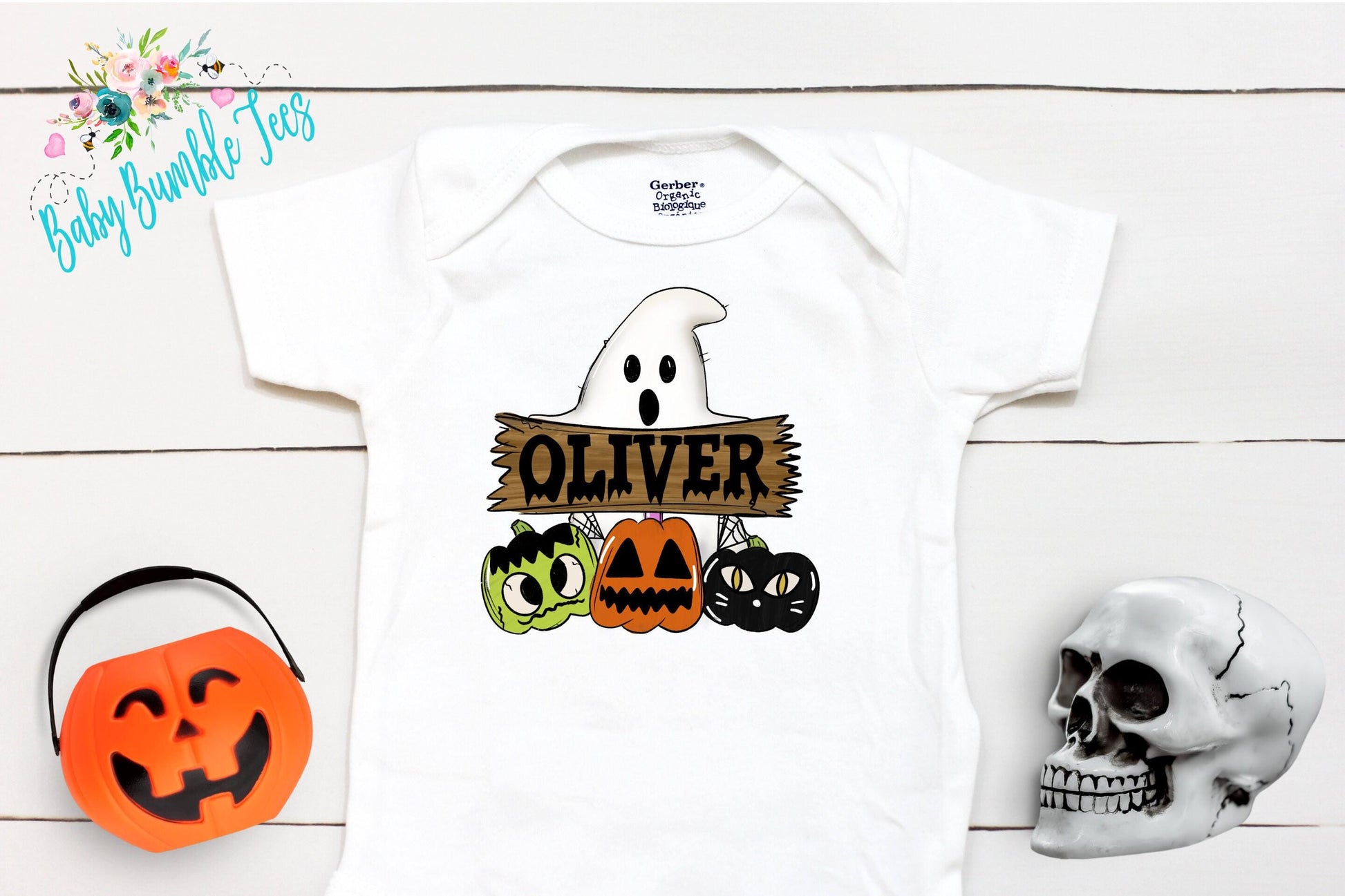 Halloween Ghost Bodysuit // Boy Halloween Shirt // Pumpkin Patch // Kids halloween Shirt // Retro Halloween // Kids Shirt // Onesies® Brand