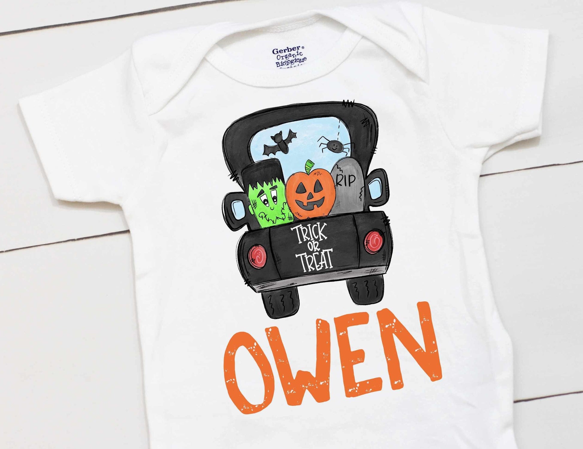 Halloween Truck // Boys Halloween // Halloween // Baby Boy // Boys Halloween // First Halloween // Kids Shirt Onesies® Brand