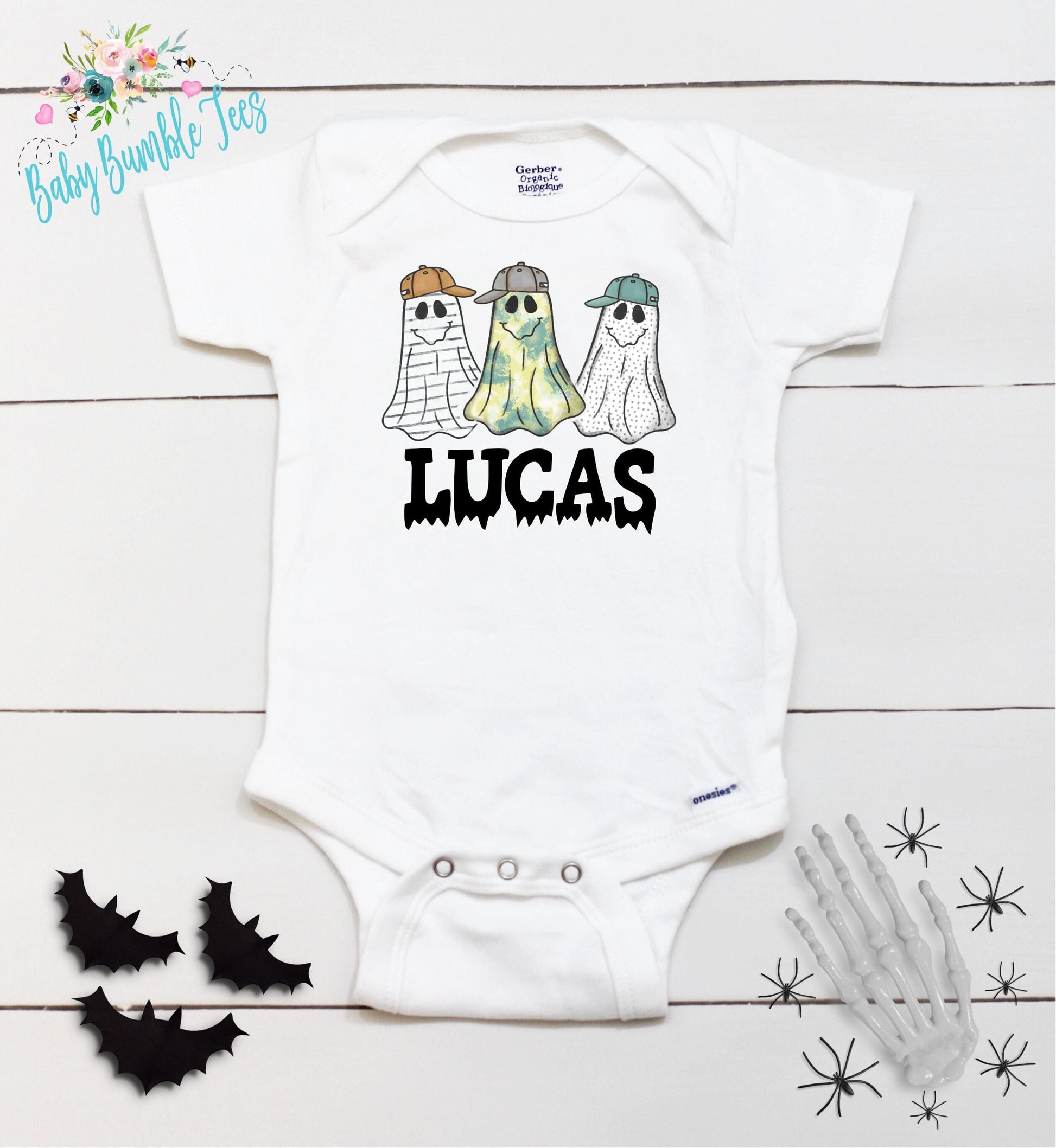 Halloween Ghost Bodysuit // Boy Halloween Shirt // Pumpkin Patch // Kids halloween Shirt // Retro Halloween // Kids Shirt // Onesies® Brand