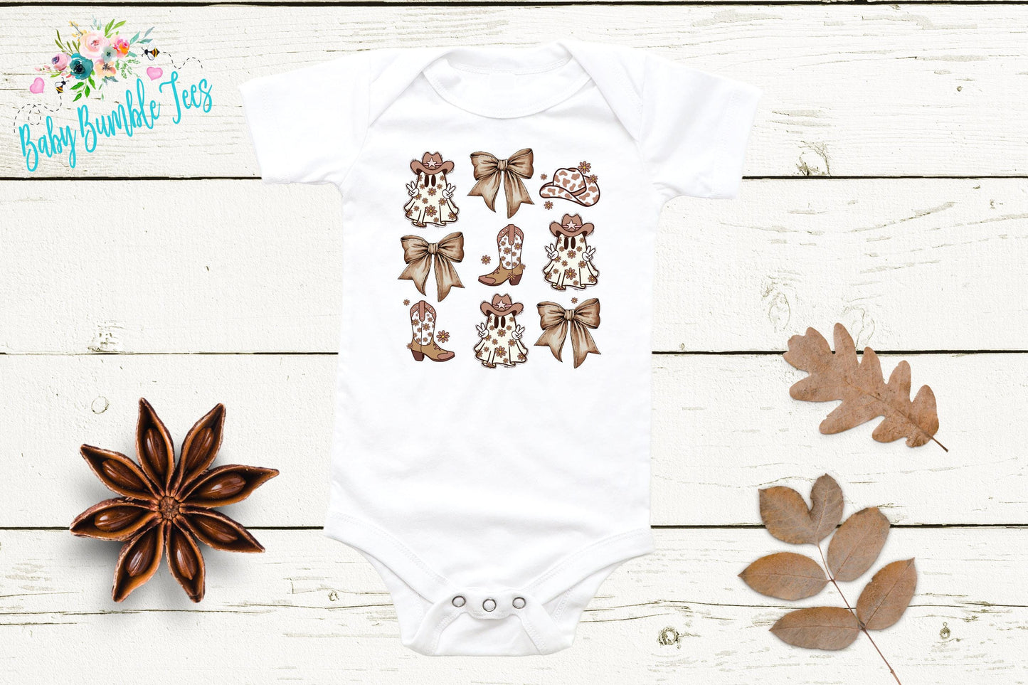 Girls Halloween Bodysuit / Cowgirl Boots / Kids Halloween Shirt / Retro Halloween / Kids Fall Shirt / Retro Shirt / Pumpkin Patch / Ghost