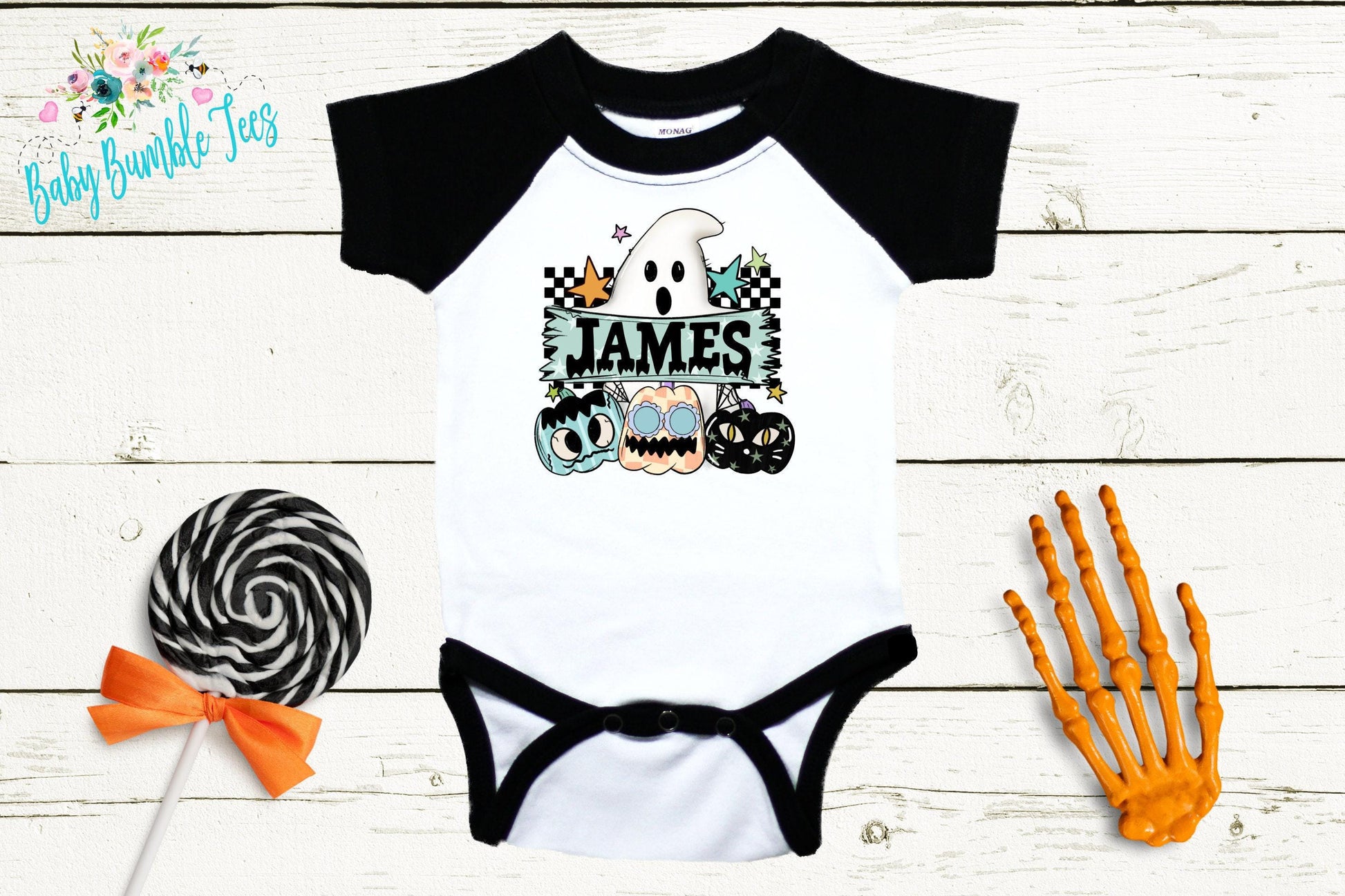 Halloween Ghost Bodysuit // Boy Halloween Shirt // Pumpkin Patch // Kids halloween Shirt // Retro Halloween // Kids Shirt // Onesies® Brand