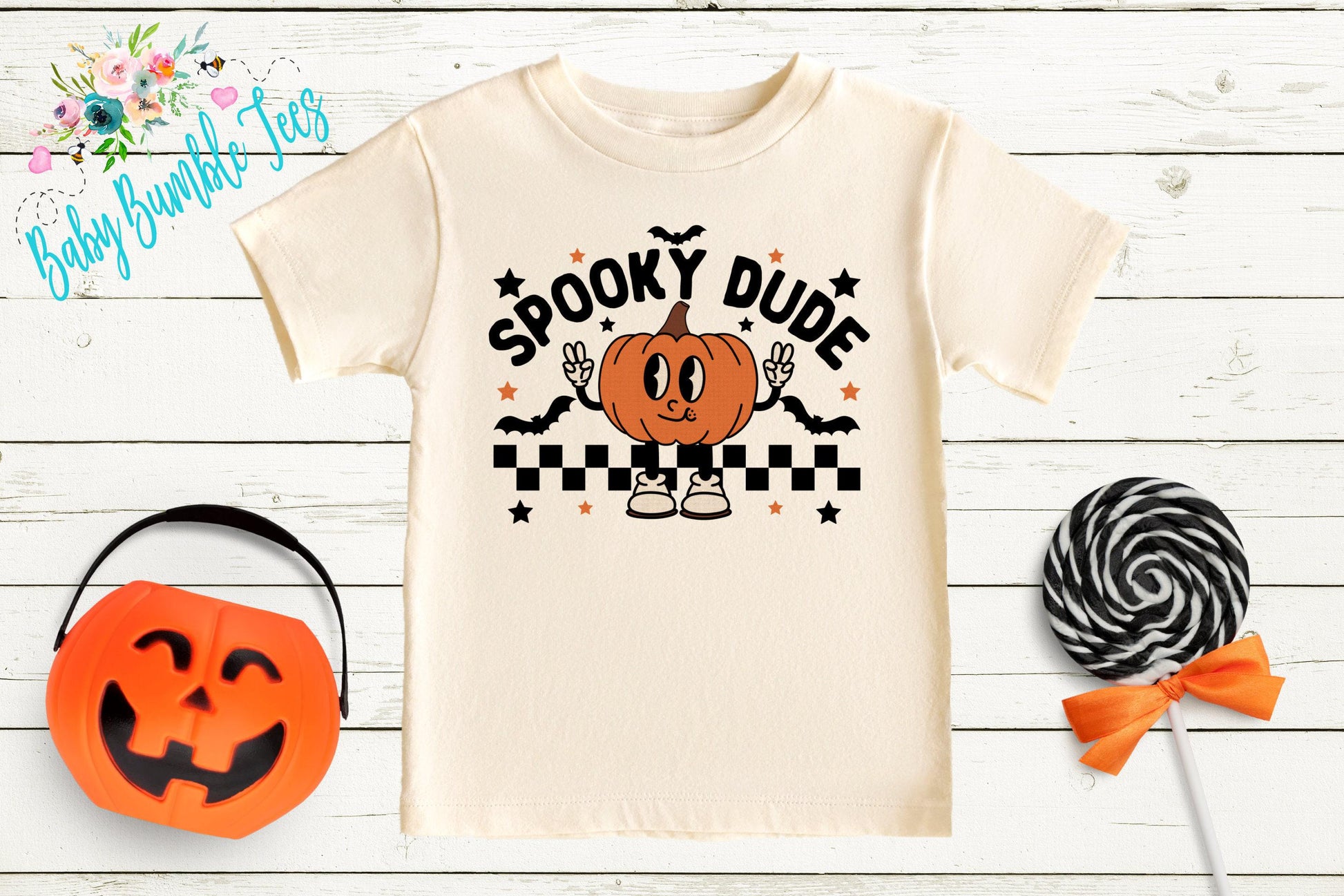 Spooky Dude Shirt // Boys Halloween Shirt // Toddler Halloween Shirt // Kids Halloween Shirt // Retro Pumpkin Halloween Shirt // Fall Shirt