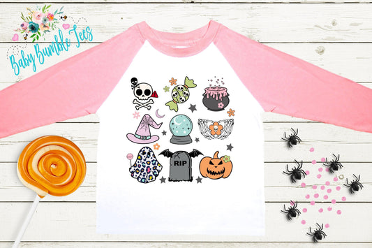 Girls Halloween Shirt // Kids Halloween Shirt // Toddler Halloween Shirt // Kids Fall t-shirt Kids Halloween Outfit // Retro Kids Shirt