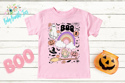 Girls Halloween Shirt // Ghost Retro Halloween Shirt // Toddler Halloween Shirt // Kids Halloween Shirt // Retro Kids Shirt // Pumpkin Patch