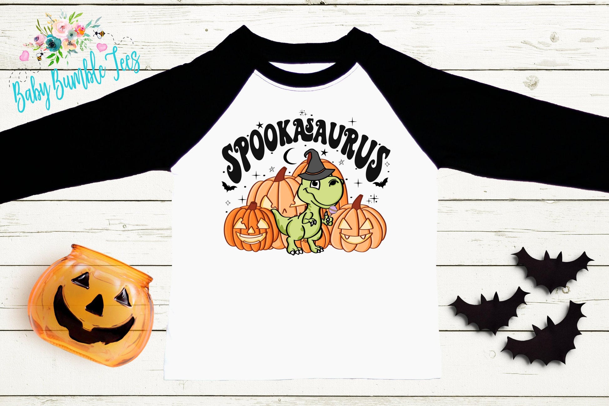 Halloween Dinosaur Shirt // Boys Halloween Shirt // Toddler Halloween Shirt // Kids Halloween Shirt // Retro Halloween Shirt // Fall Shirt