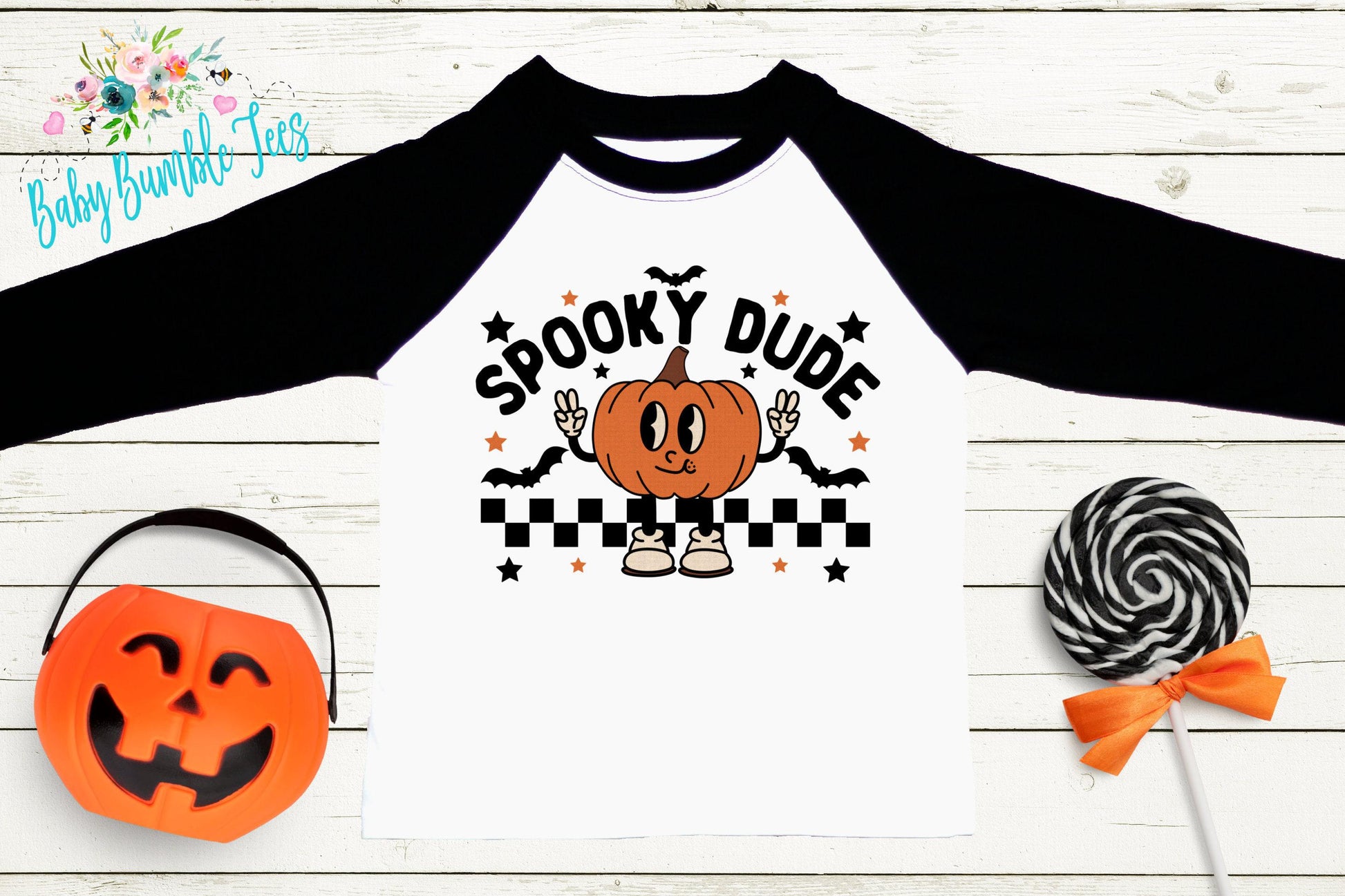Spooky Dude Shirt // Boys Halloween Shirt // Toddler Halloween Shirt // Kids Halloween Shirt // Retro Pumpkin Halloween Shirt // Fall Shirt