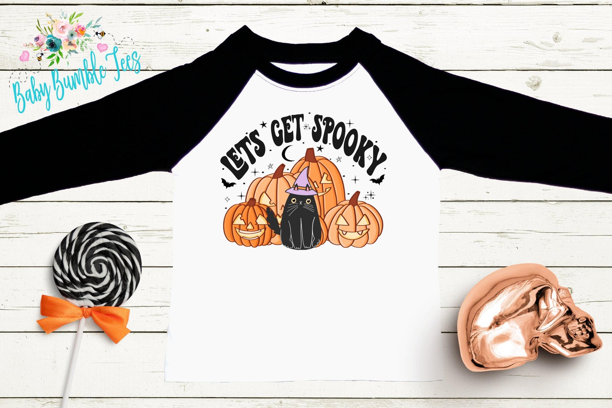 Lets Get Spooky Shirt // Girls Halloween Shirt // Toddler Halloween Shirt // Kids Halloween Shirt // Kids Fall Shirt // Girls Fall Shirt