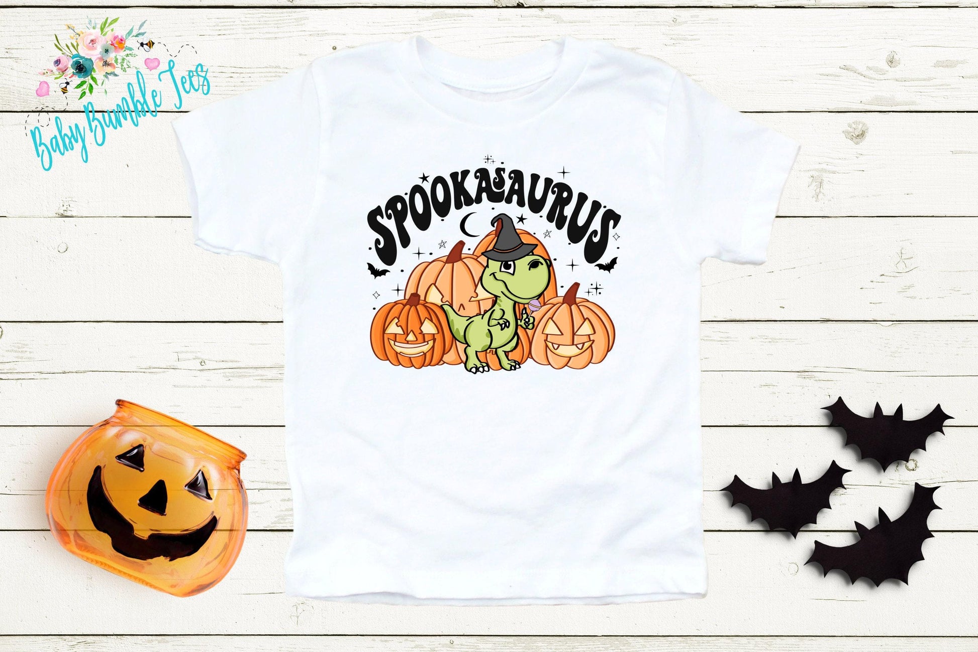 Halloween Dinosaur Shirt // Boys Halloween Shirt // Toddler Halloween Shirt // Kids Halloween Shirt // Retro Halloween Shirt // Fall Shirt