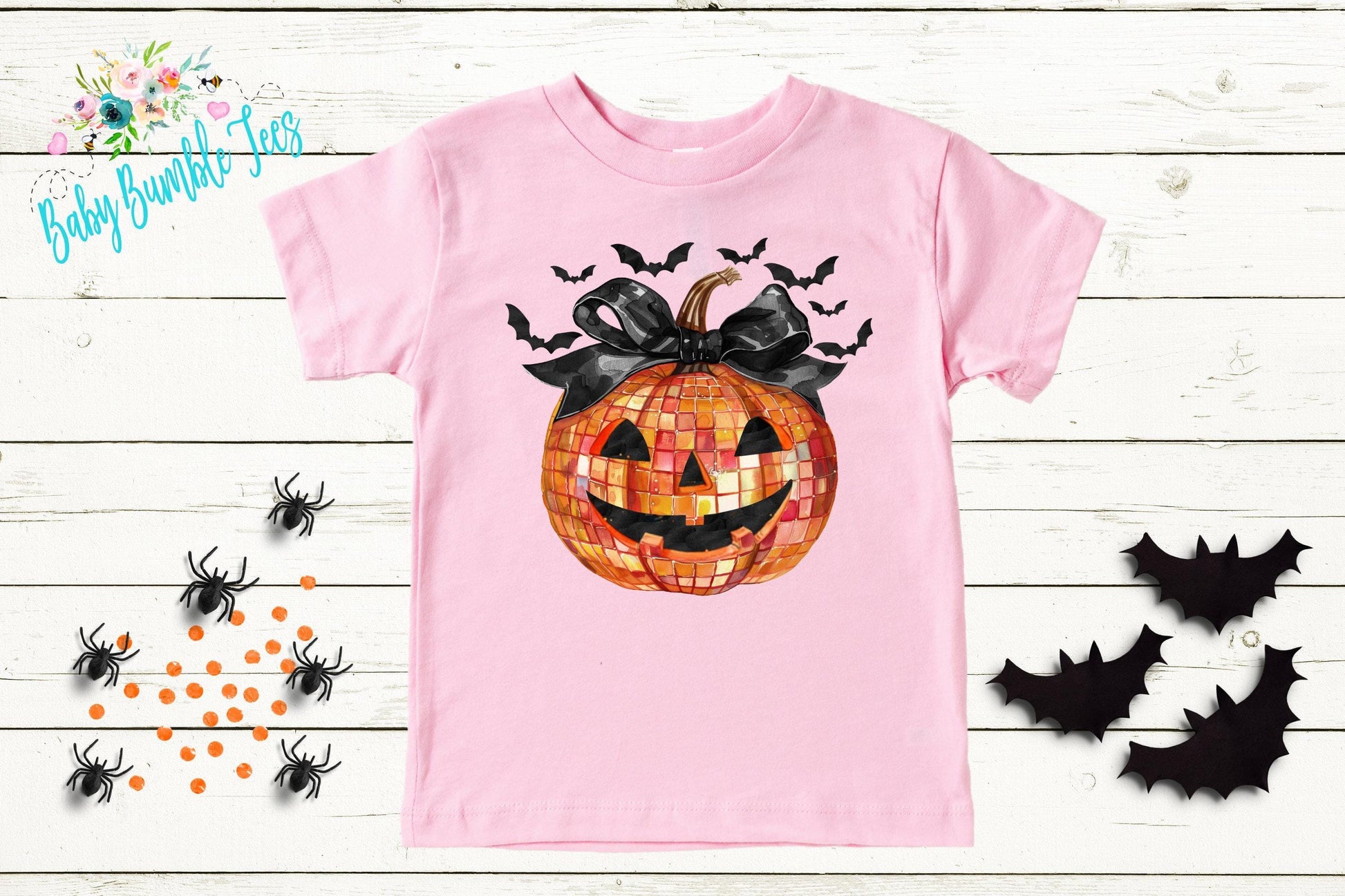 Girls Halloween Pumpkin Shirt // Kids Halloween Shirt // Toddler Halloween Shirt // Girls Fall Shirt // Girls Pumpkin Bow Shirt // Retro
