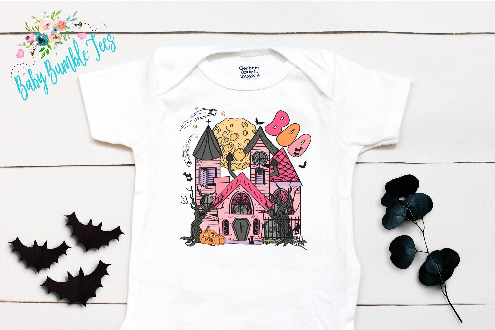 Halloween House Bodysuit // Girls Halloween // Ghost Kids Shirt // Kids Halloween Shirt // My First Halloween // Fall Shirt / Onesies® Brand
