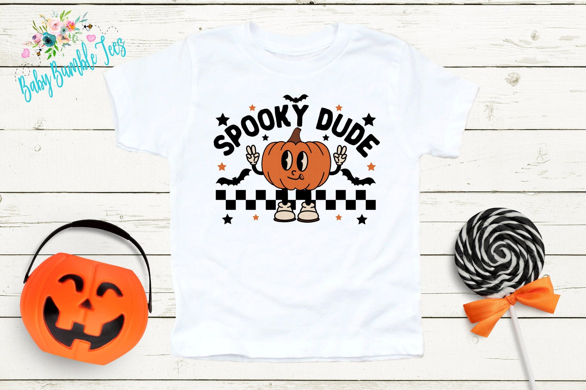 Spooky Dude Shirt // Boys Halloween Shirt // Toddler Halloween Shirt // Kids Halloween Shirt // Retro Pumpkin Halloween Shirt // Fall Shirt