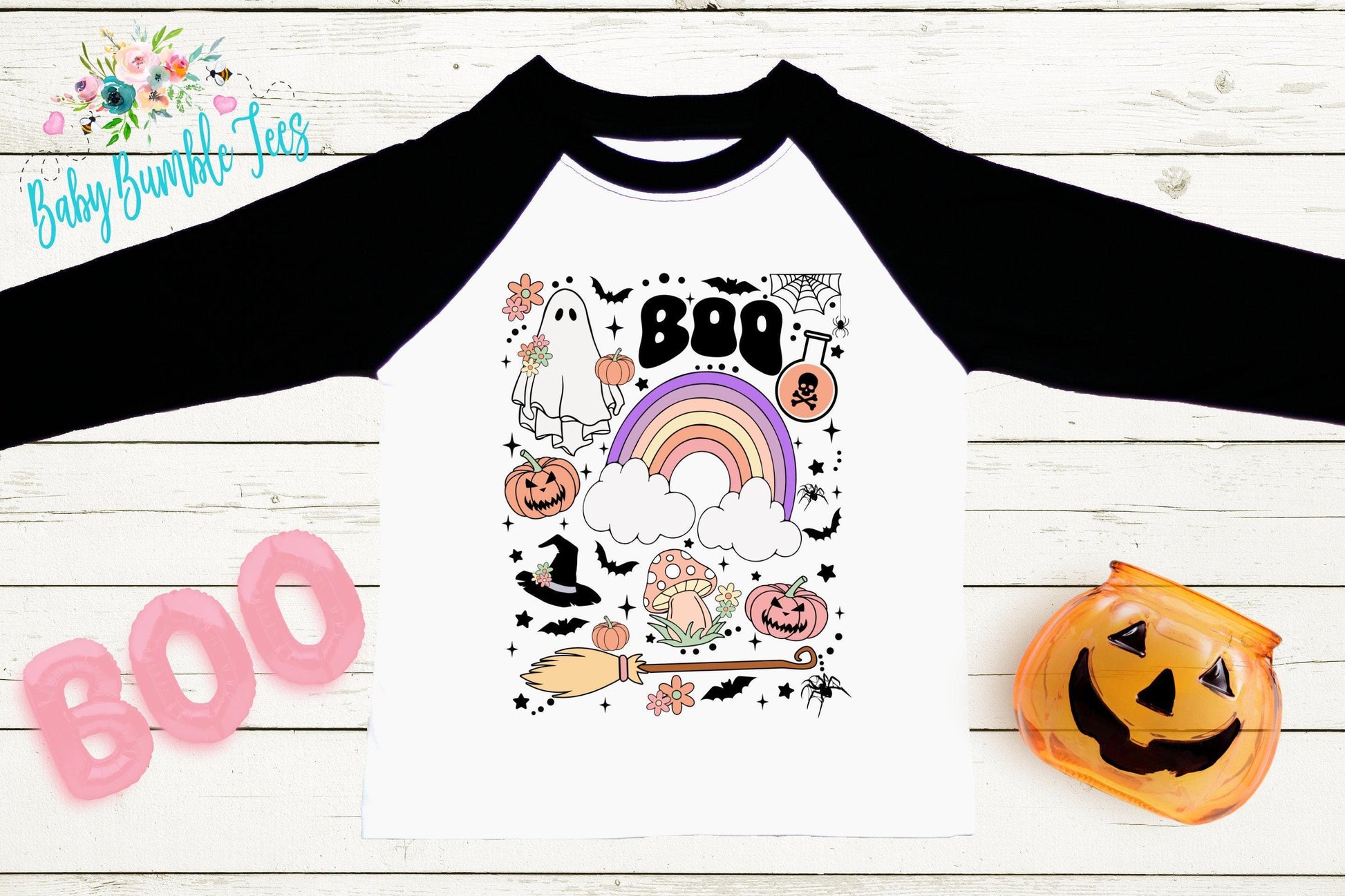 Girls Halloween Shirt // Ghost Retro Halloween Shirt // Toddler Halloween Shirt // Kids Halloween Shirt // Retro Kids Shirt // Pumpkin Patch