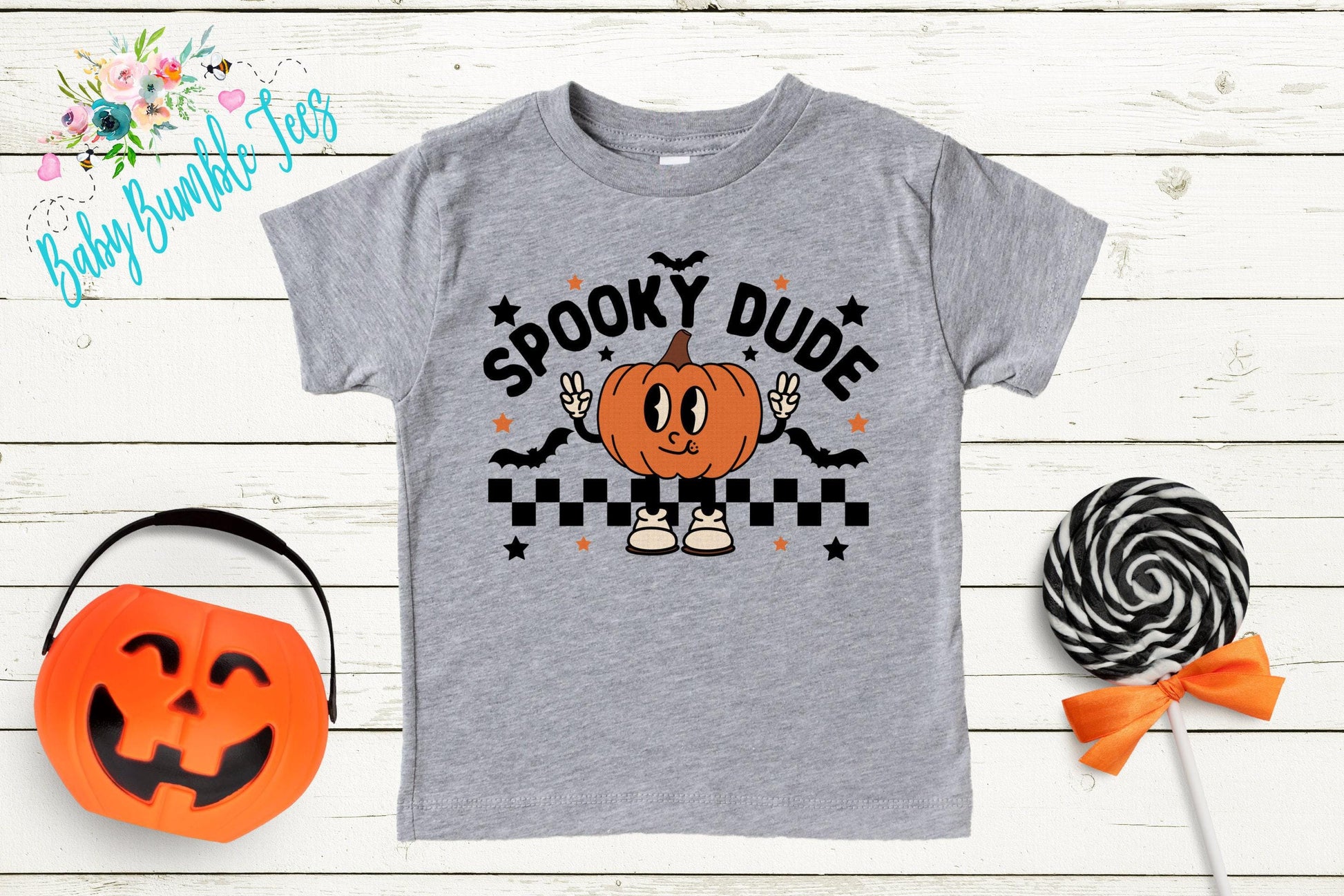 Spooky Dude Shirt // Boys Halloween Shirt // Toddler Halloween Shirt // Kids Halloween Shirt // Retro Pumpkin Halloween Shirt // Fall Shirt