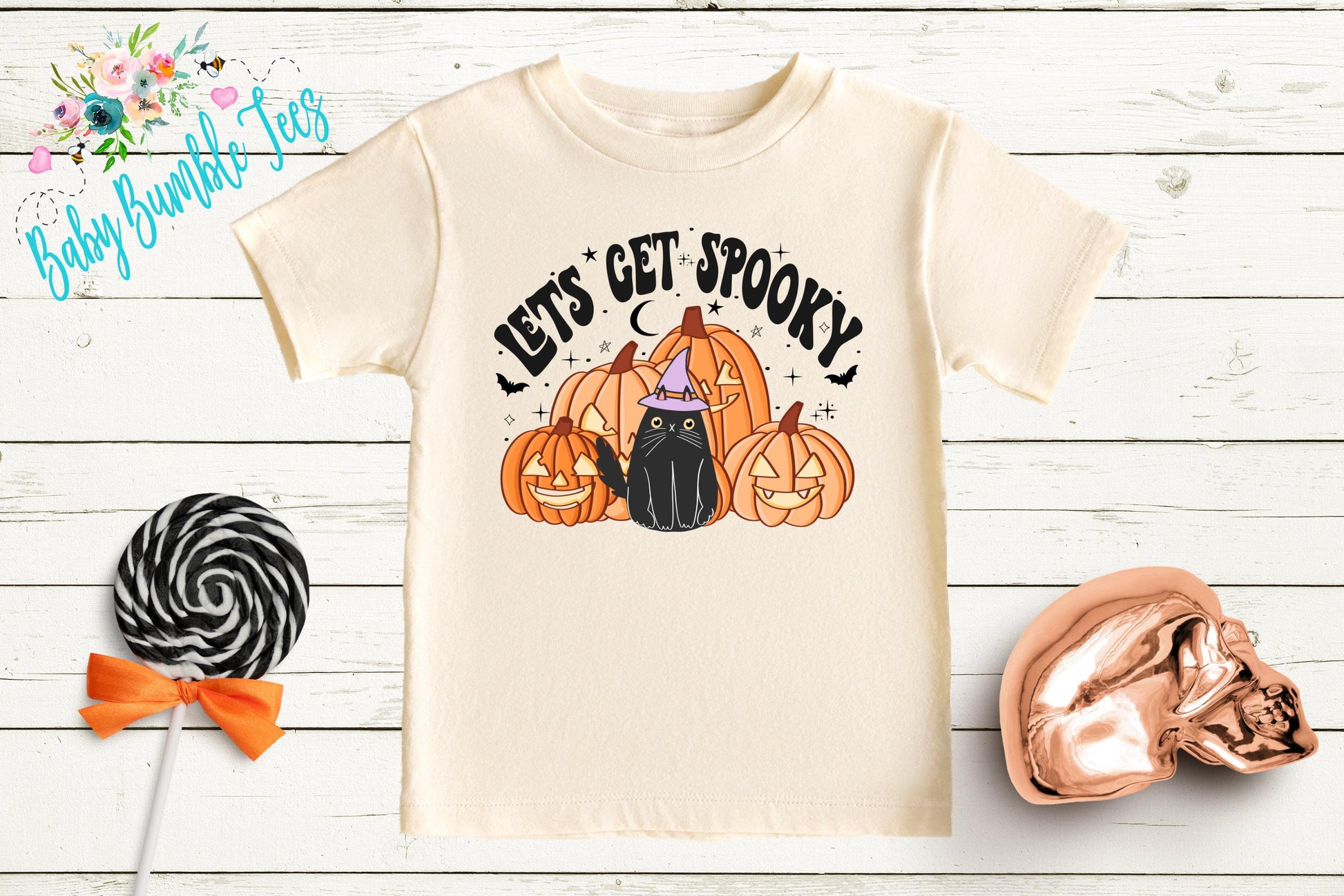 Lets Get Spooky Shirt // Girls Halloween Shirt // Toddler Halloween Shirt // Kids Halloween Shirt // Kids Fall Shirt // Girls Fall Shirt