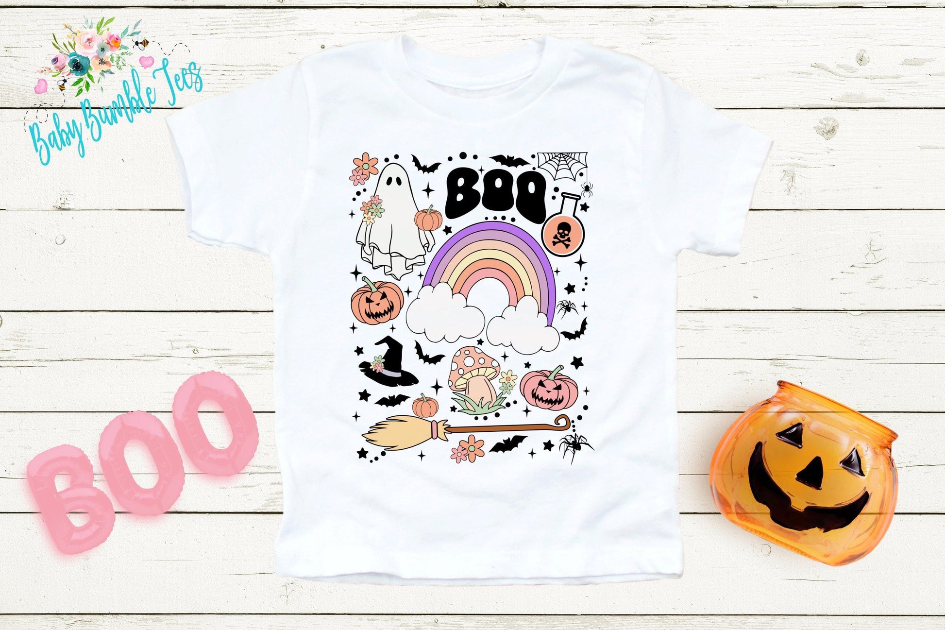 Girls Halloween Shirt // Ghost Retro Halloween Shirt // Toddler Halloween Shirt // Kids Halloween Shirt // Retro Kids Shirt // Pumpkin Patch