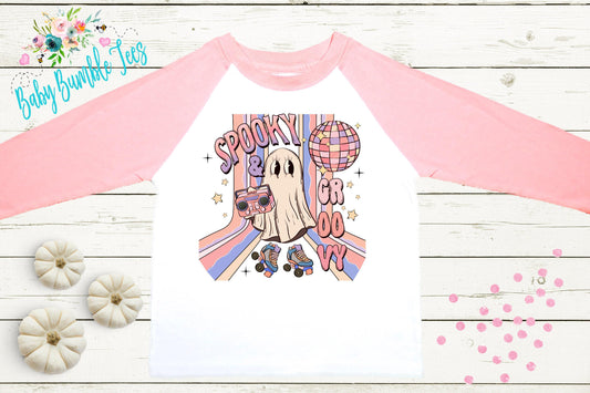 Spooky & Groovy Shirt // Girls Halloween Shirt // Retro Halloween Shirt // Kids Halloween Shirt // Kids Fall Shirt // Girls Fall Shirt