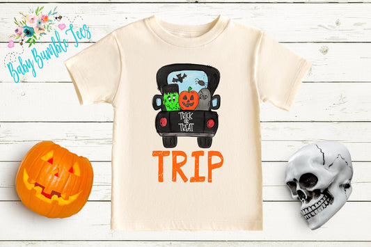 Halloween Truck Shirt // Personalized Name // Boys Halloween Shirt // Toddler Shirt // Kids Shirt // Kids Halloween Shirt // Frankenstein