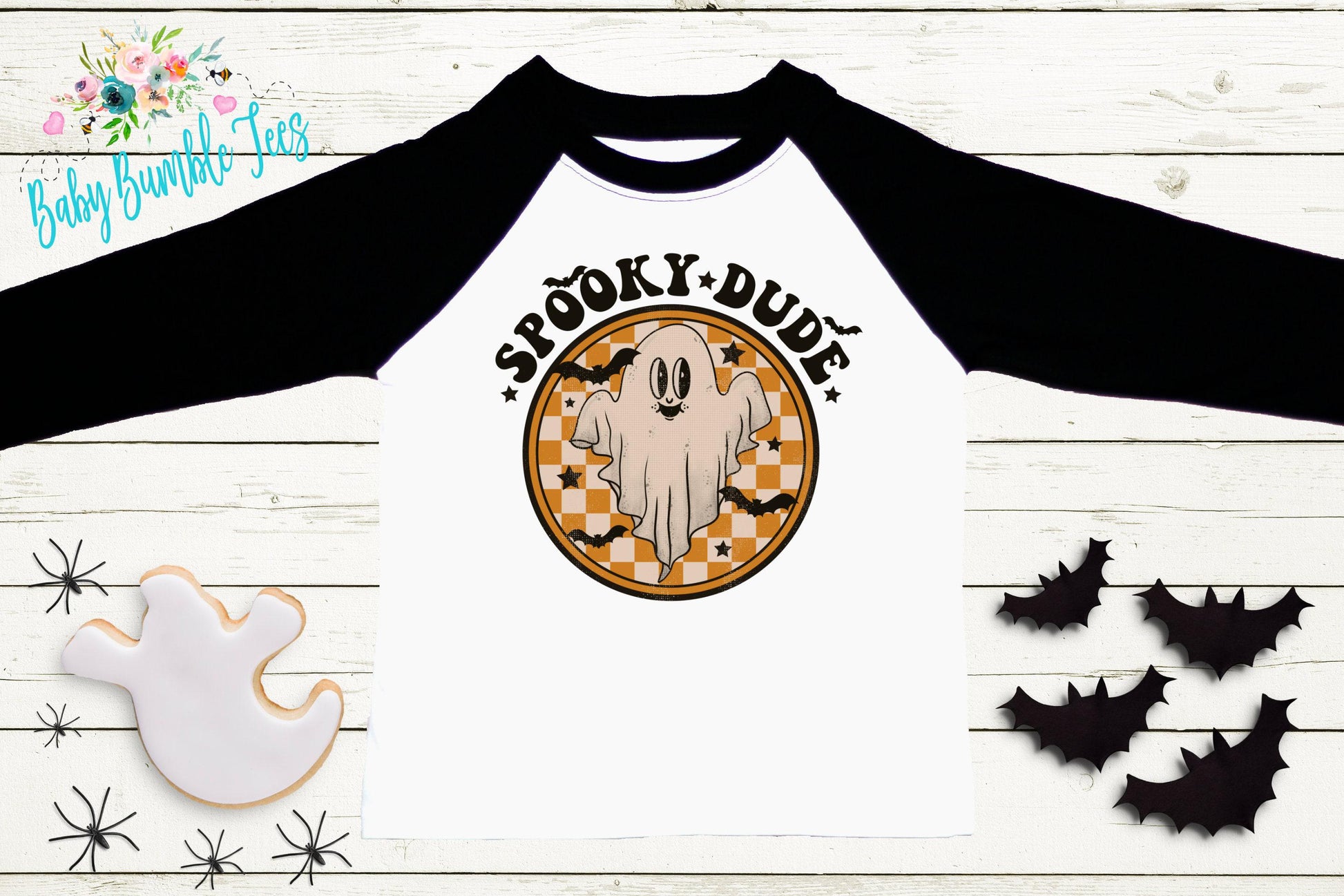 Spooky Dude Shirt // Boys Halloween Shirt // Toddler Halloween Shirt // Kids Halloween Shirt // Retro Ghost Halloween Shirt // Fall Shirt