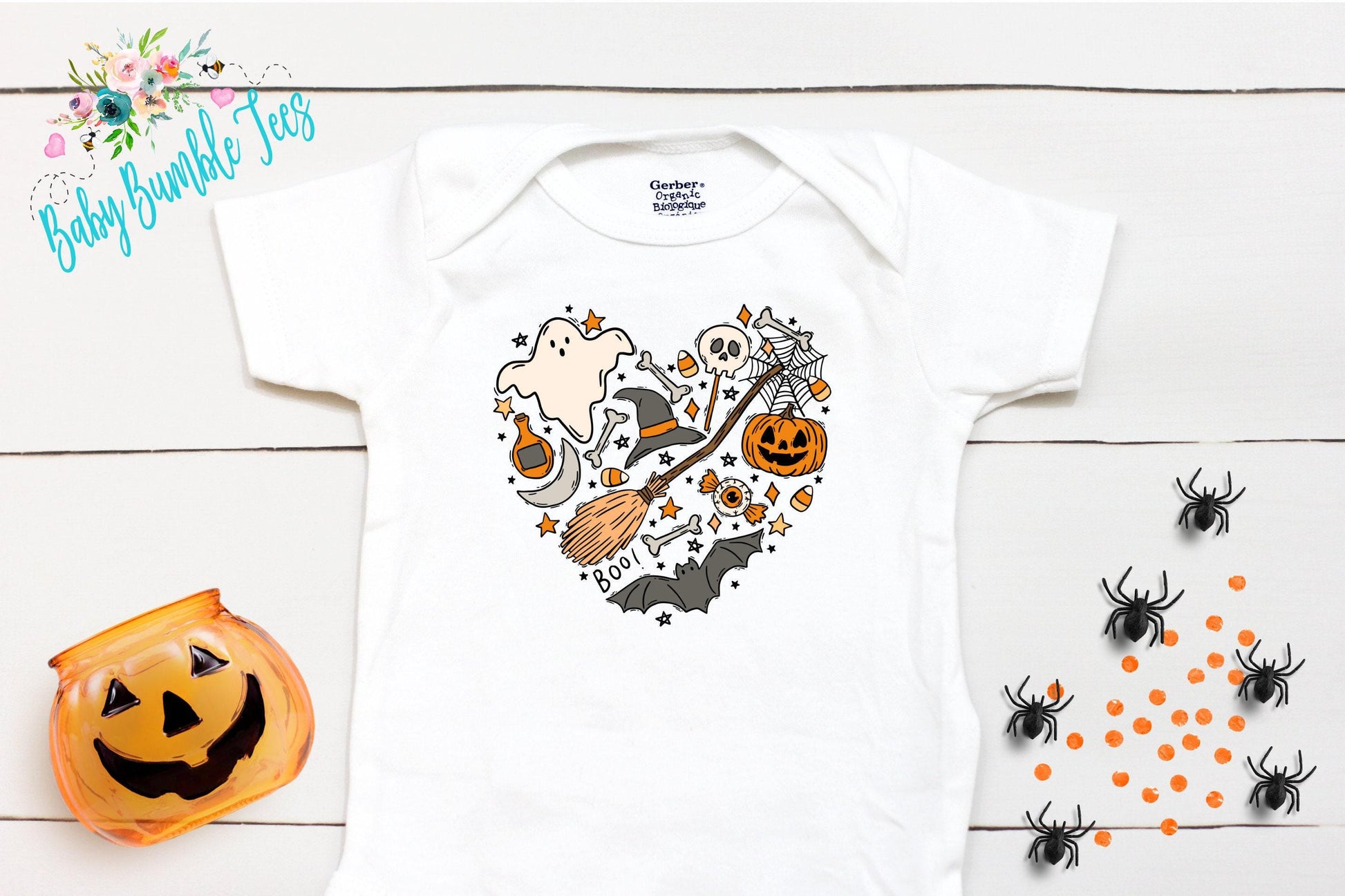 Girls Halloween Bodysuit // Kids Halloween Shirt // Retro Halloween // Kids Fall Shirt // Retro Shirt// Pumpkin Patch // Onesies® Brand