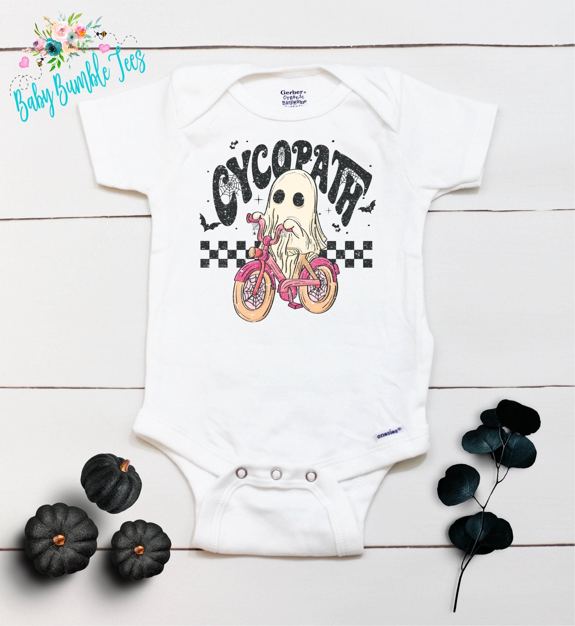 Cycopath Halloween Bodysuit // Girls Halloween // Ghost Kids Shirt // Kids Halloween Shirt // My First Halloween // Funny // Onesies® Brand