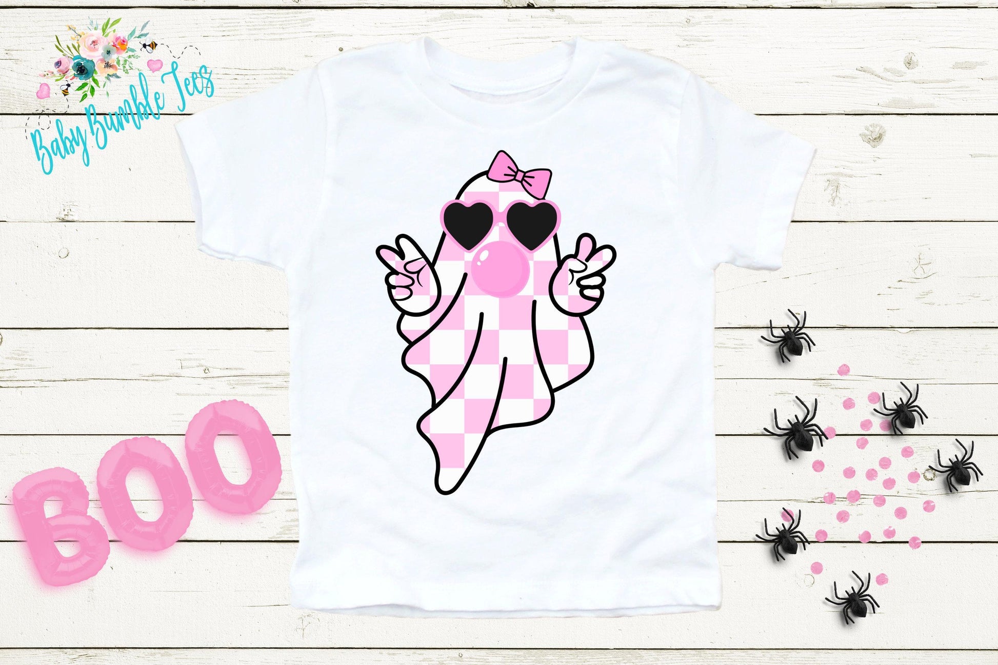 Girls Halloween Ghost Shirt, Pumpkin Patch Tee, Girls Halloween shirt, Kids Toddler T-shirt, Groovy Retro 70's Fall Shirt, Kids Outfit