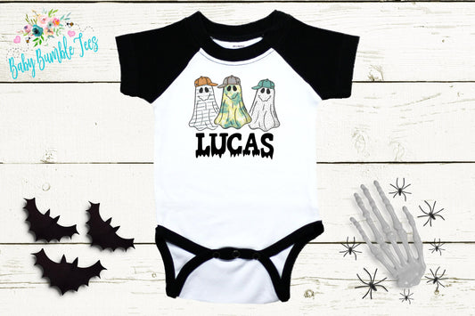 Halloween Ghost Bodysuit // Boy Halloween Shirt // Pumpkin Patch // Kids halloween Shirt // Retro Halloween // Kids Shirt // Onesies® Brand