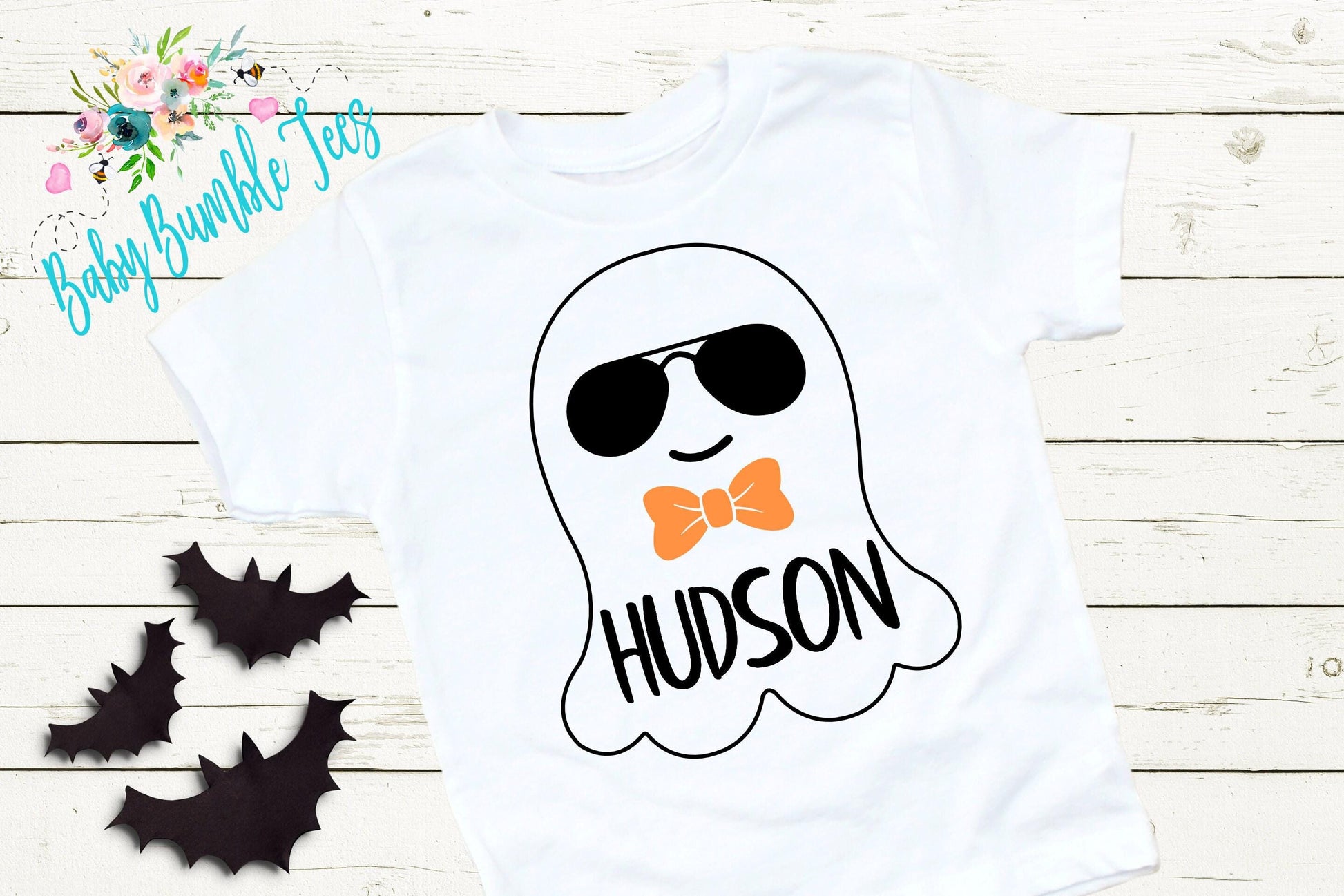 Boys Ghost Shirt // Personalized Name Shirt // Boys Halloween Shirt // Pumpkin Patch Shirt // Kids Halloween Shirt // Kids Fall Shirt