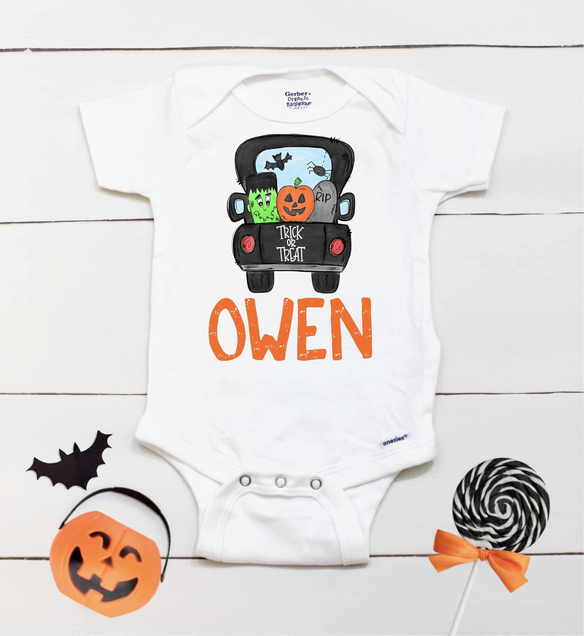 Halloween Truck // Boys Halloween // Halloween // Baby Boy // Boys Halloween // First Halloween // Kids Shirt Onesies® Brand