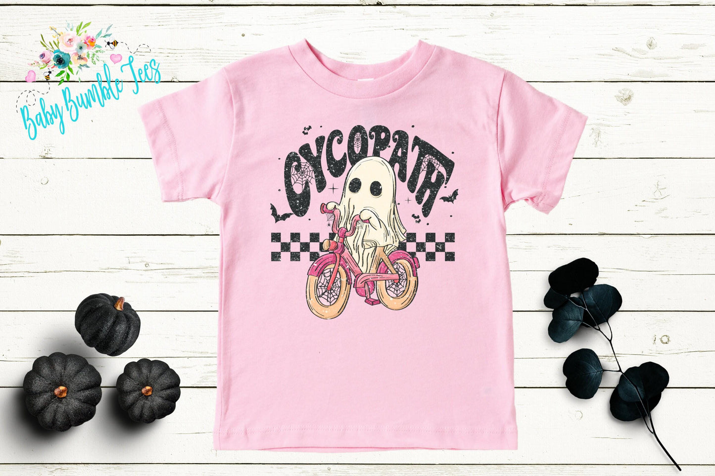 Cycopath Halloween Shirt // Girls Halloween Shirt // Toddler Halloween Shirt // Kids Halloween Shirt // Distressed Halloween Shirt // Funny