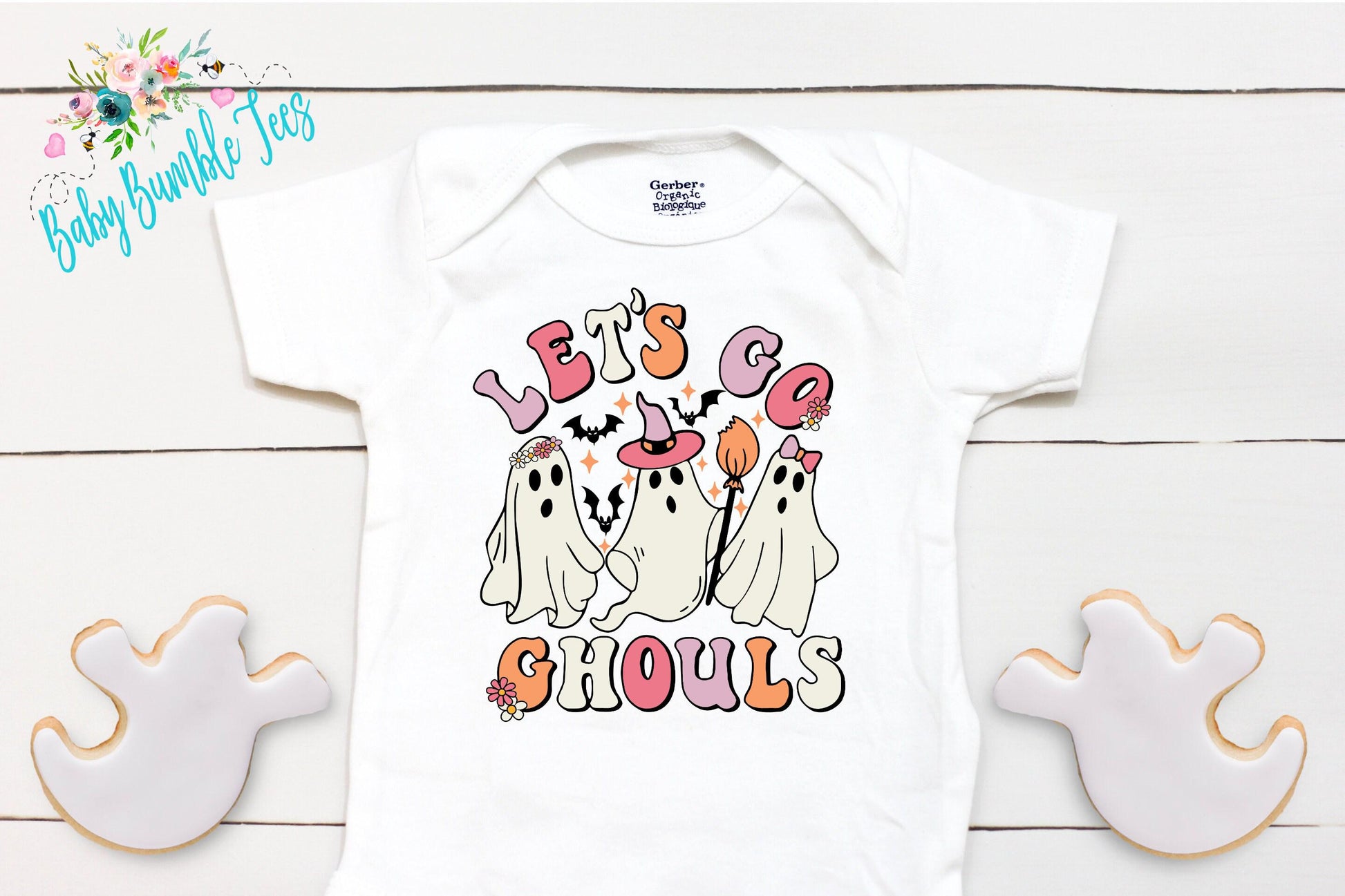 Let's go Ghouls Bodysuit // Girls Halloween // Ghost Kids Shirt // Kids Halloween Shirt // My First Halloween // Funny