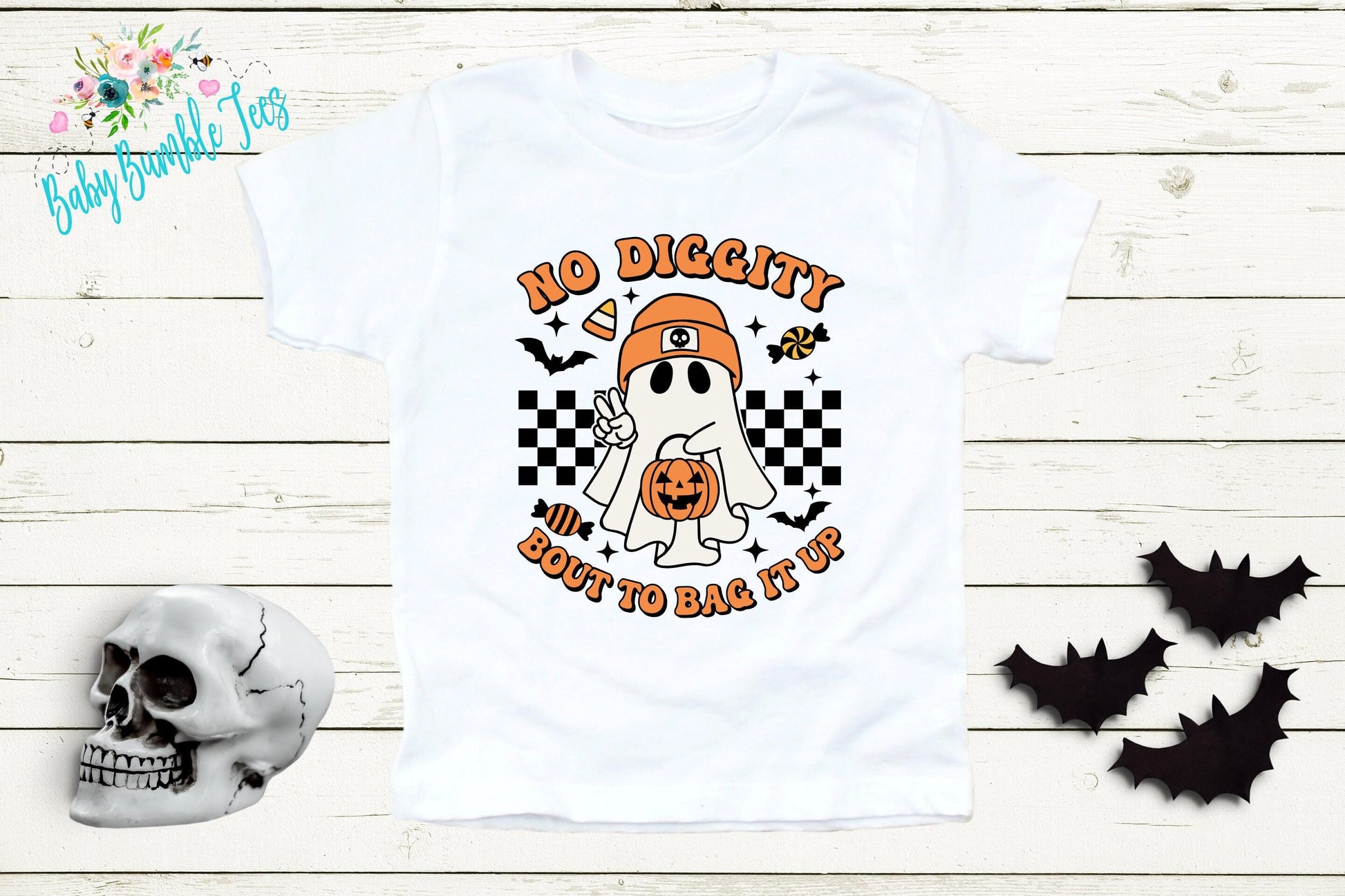 No Diggity Ghost Shirt // Boys Halloween Shirt // Toddler Halloween Shirt // Kids Halloween Shirt / Retro Ghost Halloween Shirt / Fall Shirt