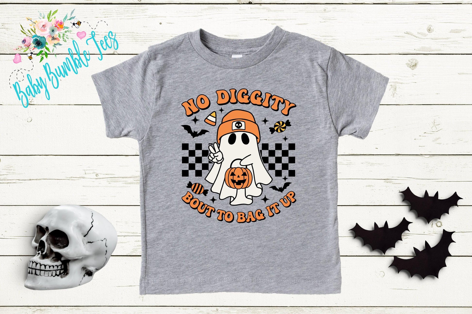 No Diggity Ghost Shirt // Boys Halloween Shirt // Toddler Halloween Shirt // Kids Halloween Shirt / Retro Ghost Halloween Shirt / Fall Shirt