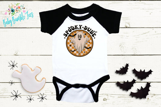 Spooky Dude Bodysuit // Boys Halloween // Kids Fall Shirt // Kids Halloween Shirt // My First Halloween // Retro Ghost // Onesies® Brand