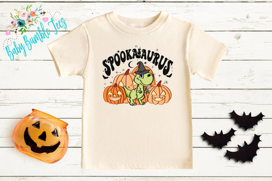 Halloween Dinosaur Shirt // Boys Halloween Shirt // Toddler Halloween Shirt // Kids Halloween Shirt // Retro Halloween Shirt // Fall Shirt