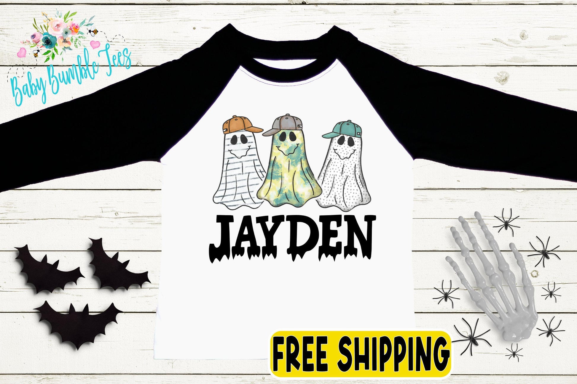 Boys Ghost Shirt // Personalized Name Shirt // Boys Halloween Shirt // Pumpkin Patch Shirt // Kids Halloween Shirt // Kids Fall Shirt
