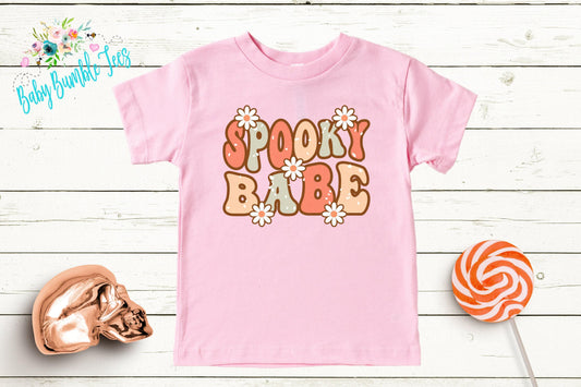 Spooky Babe // Pumpkin Patch // Girls Halloween Shirt // Retro Halloween Shirt // Kids Halloween Shirt // Kids Fall Shirt / Girls Fall Shirt