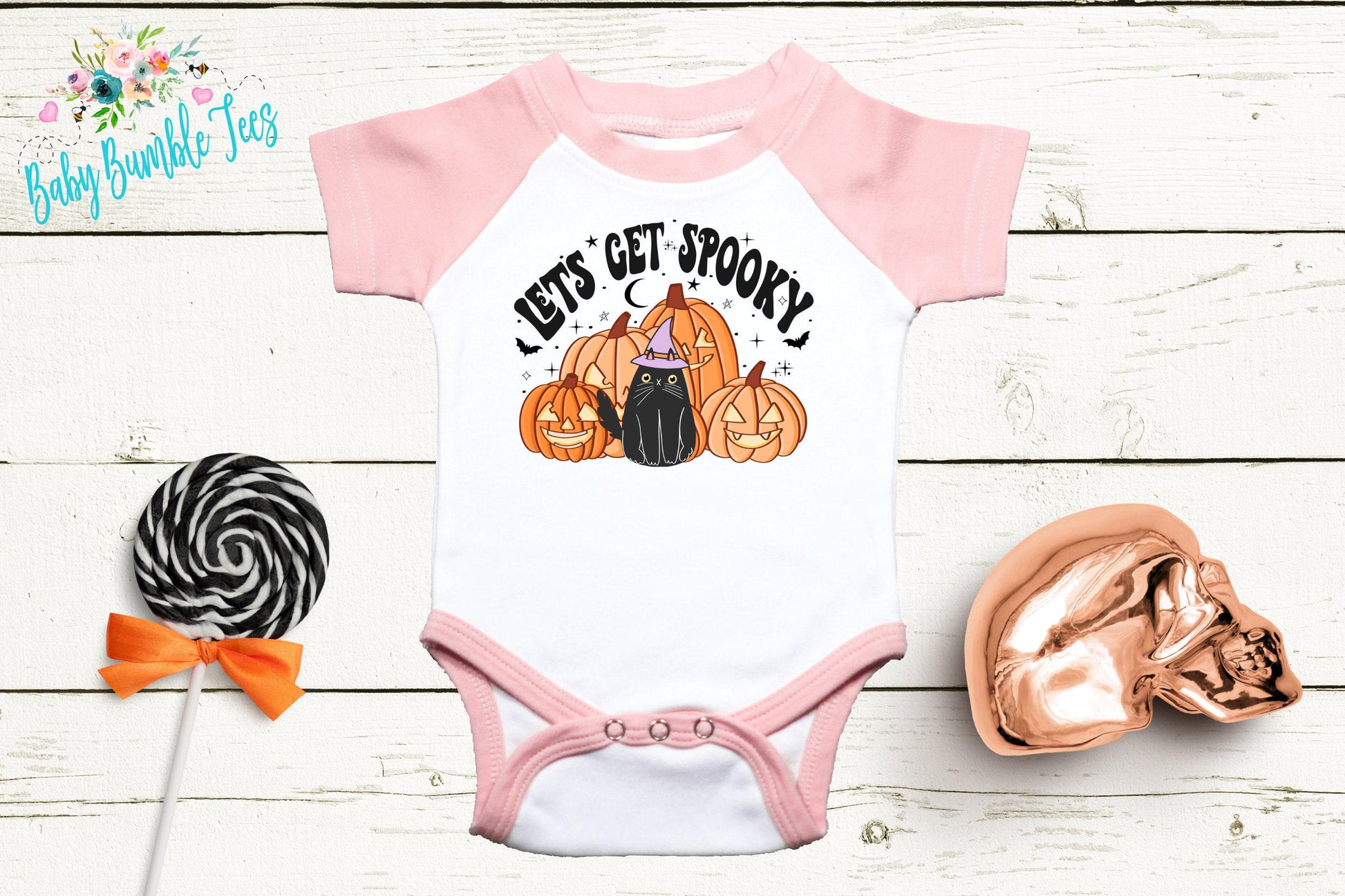 Lets Get Spooky Bodysuit // Girls Halloween // Cat Kids Shirt // Kids Halloween Shirt // My First Halloween // Fall Shirt // Onesies® Brand