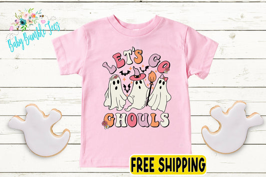 Let's go Ghouls Shirt // Girls Halloween Shirt // Toddler Halloween Shirt // Kids Shirt // Kids Halloween Shirt // Girl Halloween // Ghost