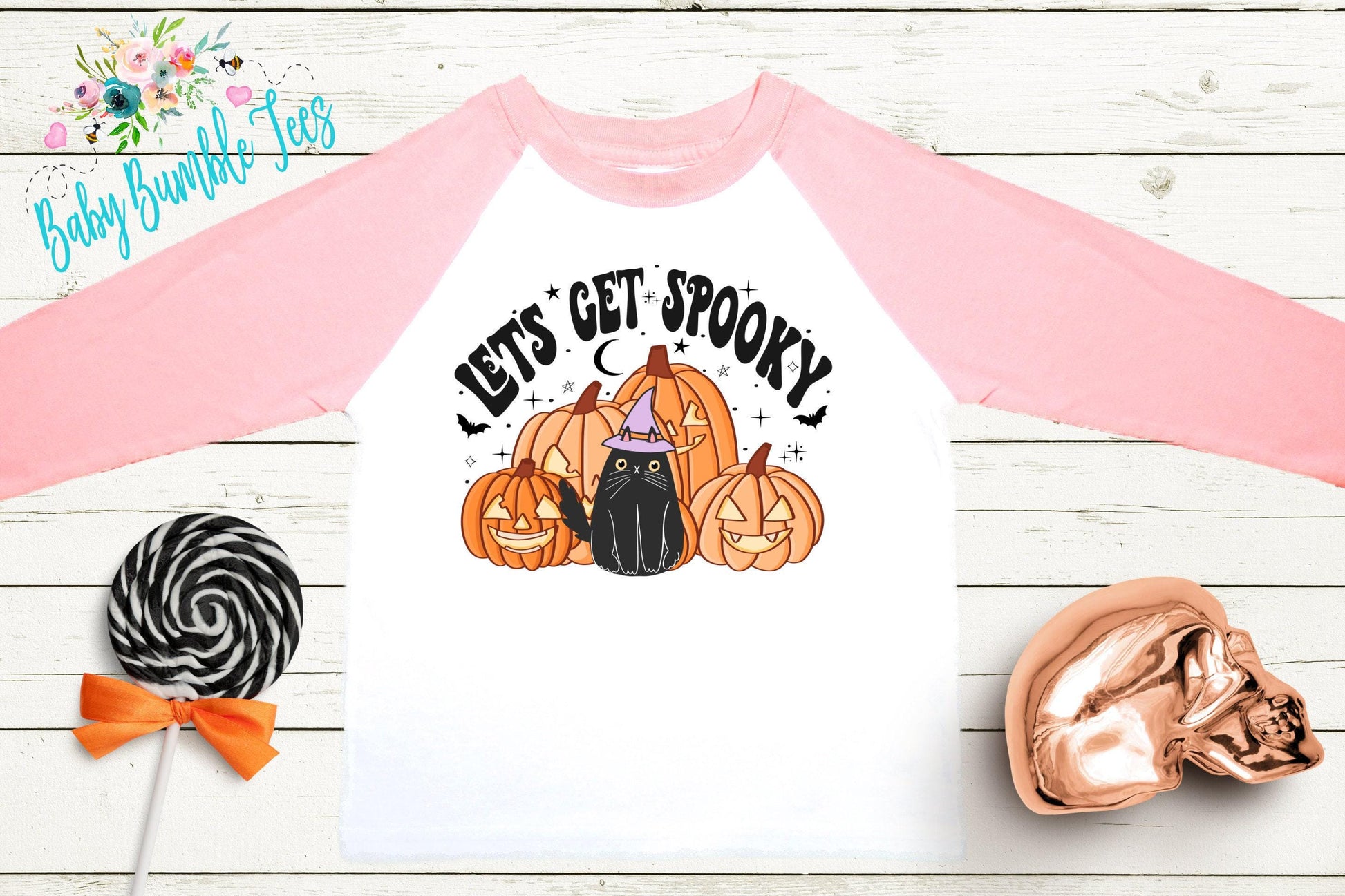 Lets Get Spooky Shirt // Girls Halloween Shirt // Toddler Halloween Shirt // Kids Halloween Shirt // Kids Fall Shirt // Girls Fall Shirt