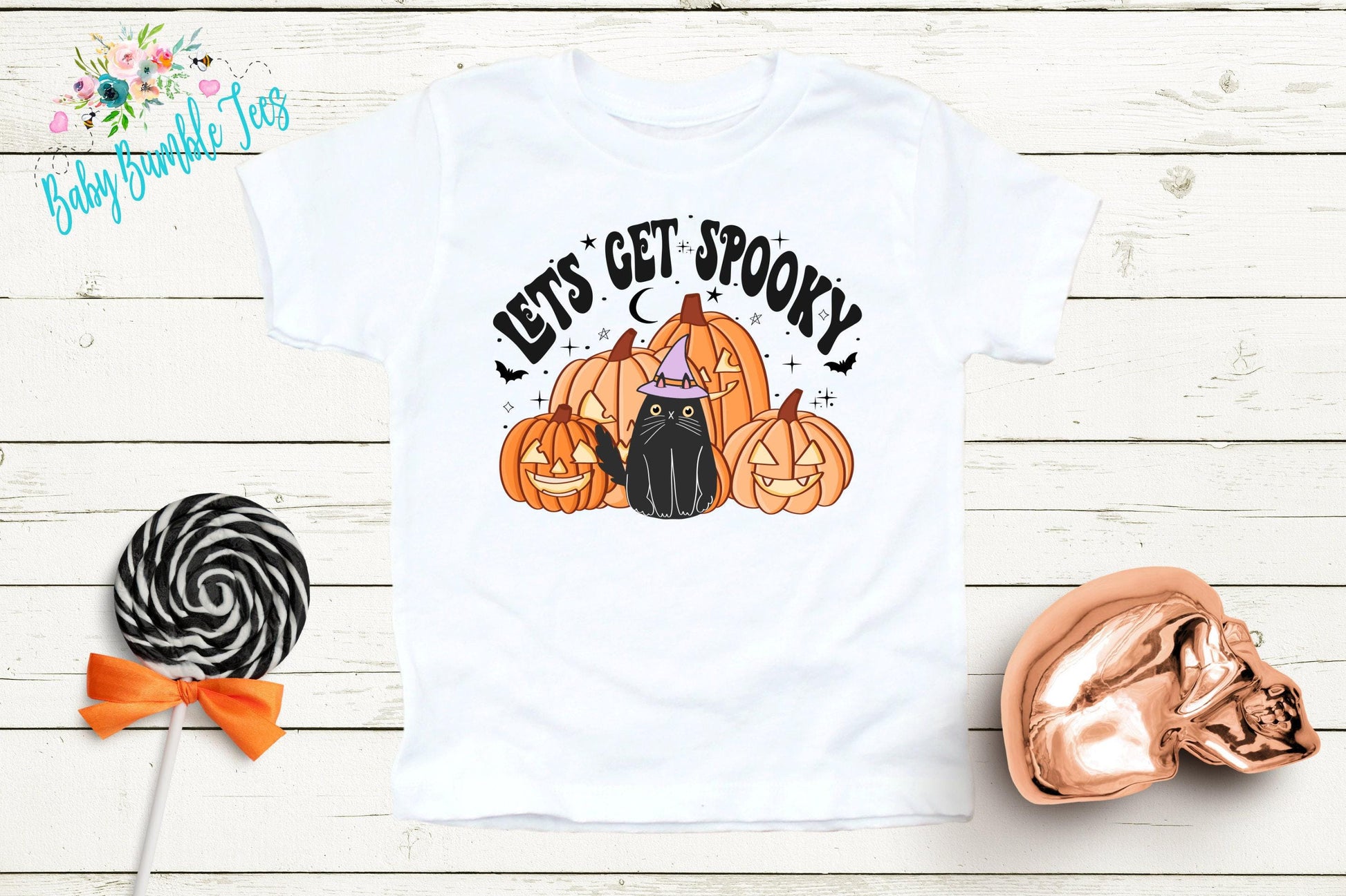 Lets Get Spooky Shirt // Girls Halloween Shirt // Toddler Halloween Shirt // Kids Halloween Shirt // Kids Fall Shirt // Girls Fall Shirt