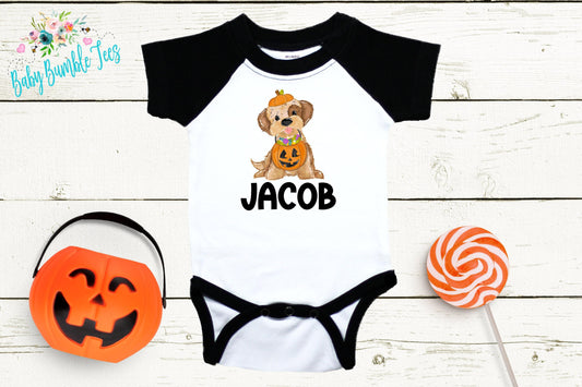 Halloween Dog Bodysuit // Boy Halloween Shirt // Pumpkin Patch // Kids halloween Shirt // First Halloween // Kids Shirt // Onesies® Brand