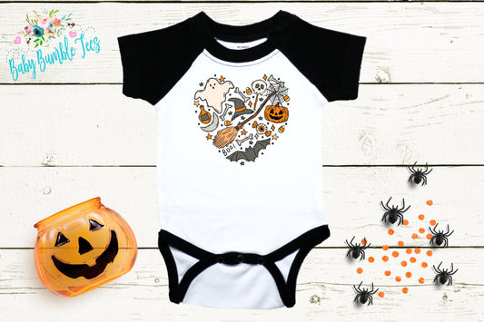Girls Halloween Bodysuit // Kids Halloween Shirt // Retro Halloween // Kids Fall Shirt // Retro Shirt// Pumpkin Patch // Onesies® Brand