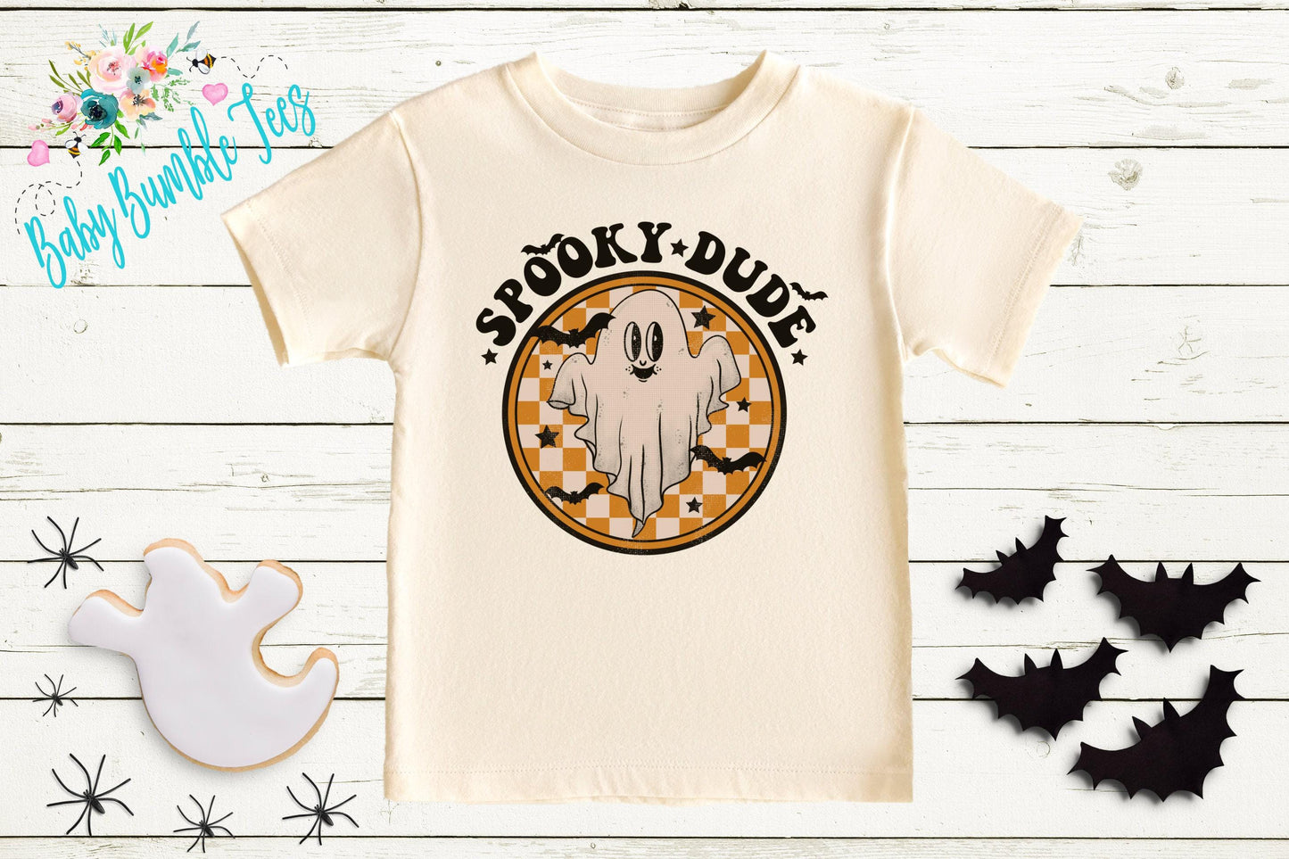 Spooky Dude Shirt // Boys Halloween Shirt // Toddler Halloween Shirt // Kids Halloween Shirt // Retro Ghost Halloween Shirt // Fall Shirt