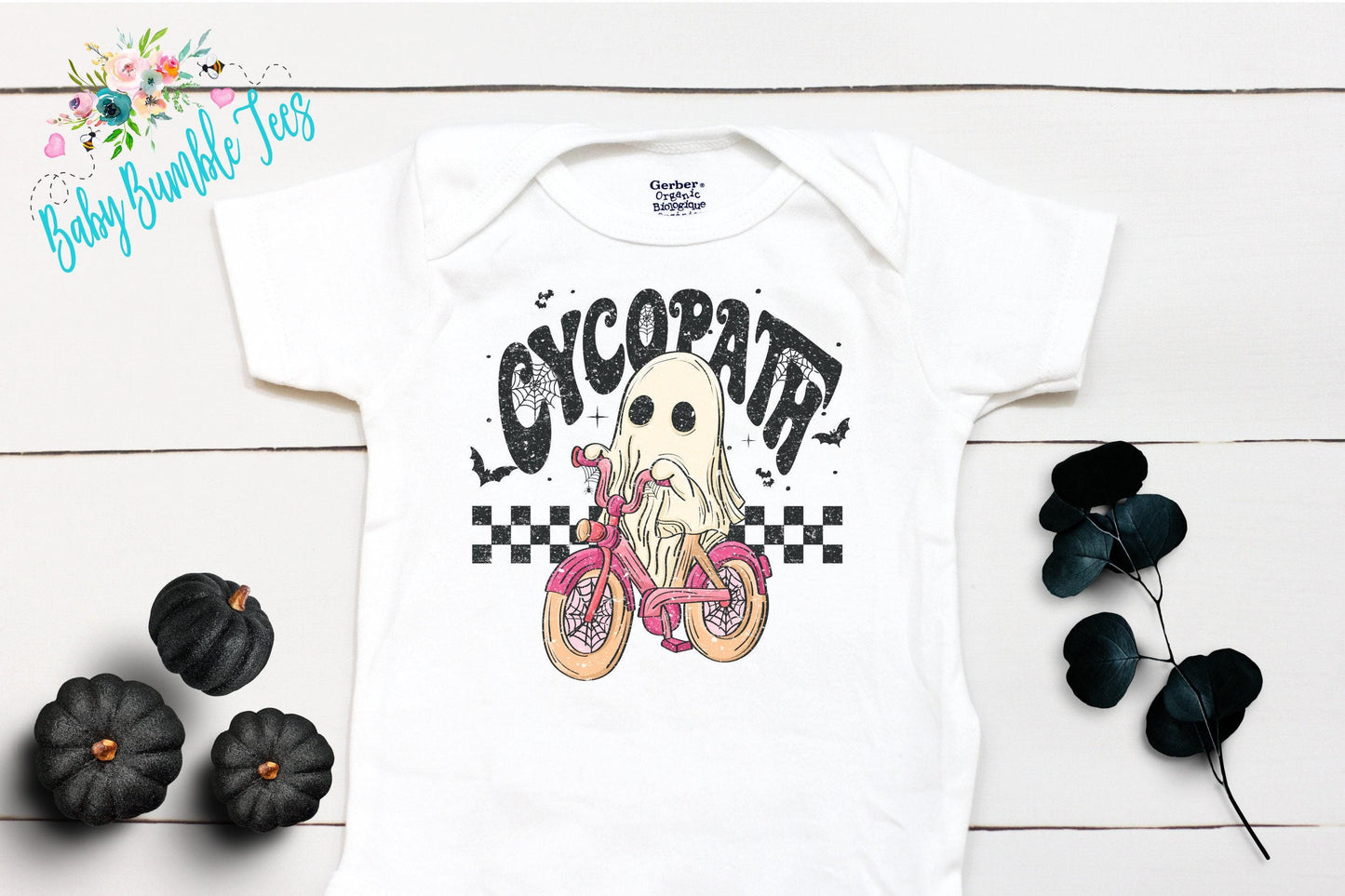Cycopath Halloween Bodysuit // Girls Halloween // Ghost Kids Shirt // Kids Halloween Shirt // My First Halloween // Funny // Onesies® Brand
