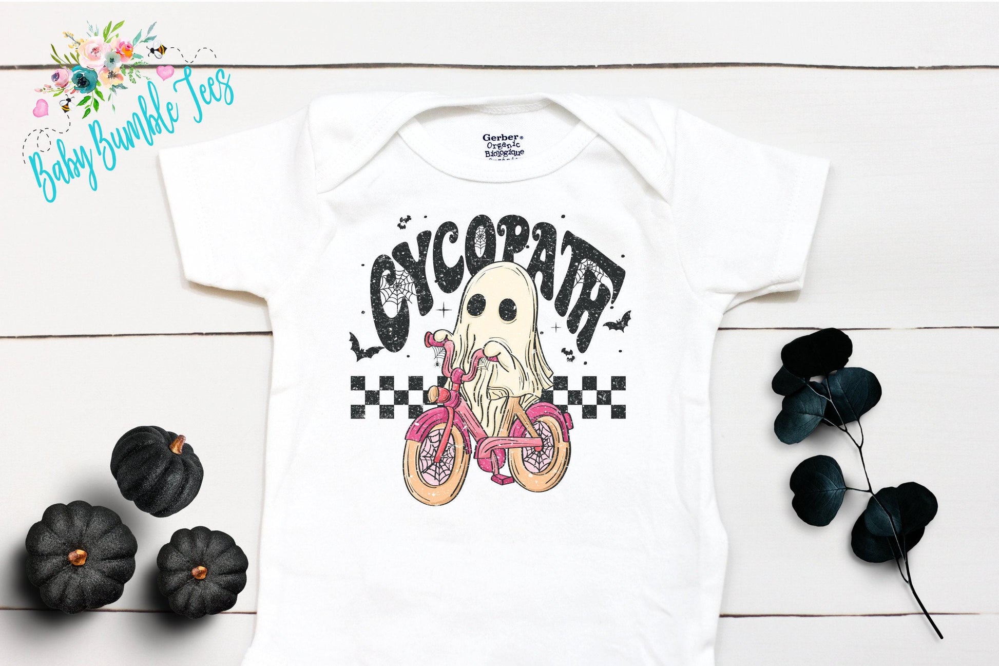 Cycopath Halloween Bodysuit // Girls Halloween // Ghost Kids Shirt // Kids Halloween Shirt // My First Halloween // Funny // Onesies® Brand
