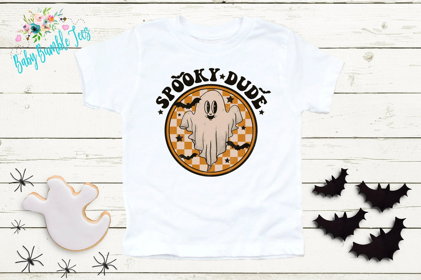 Spooky Dude Shirt // Boys Halloween Shirt // Toddler Halloween Shirt // Kids Halloween Shirt // Retro Ghost Halloween Shirt // Fall Shirt