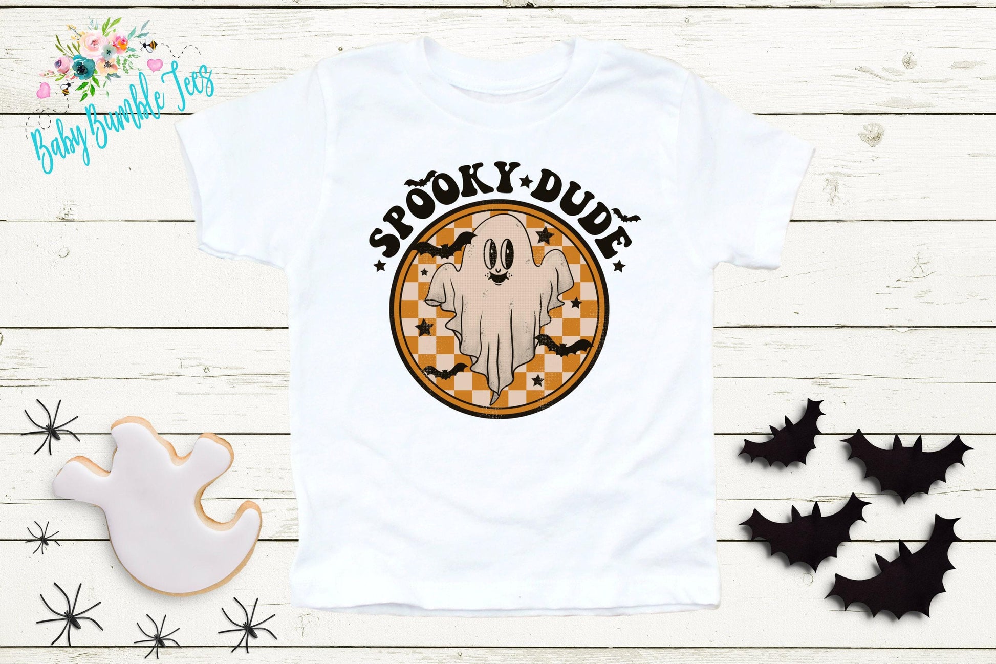 Spooky Dude Shirt // Boys Halloween Shirt // Toddler Halloween Shirt // Kids Halloween Shirt // Retro Ghost Halloween Shirt // Fall Shirt